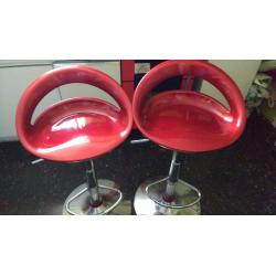 red kitchen stool/ bar stool