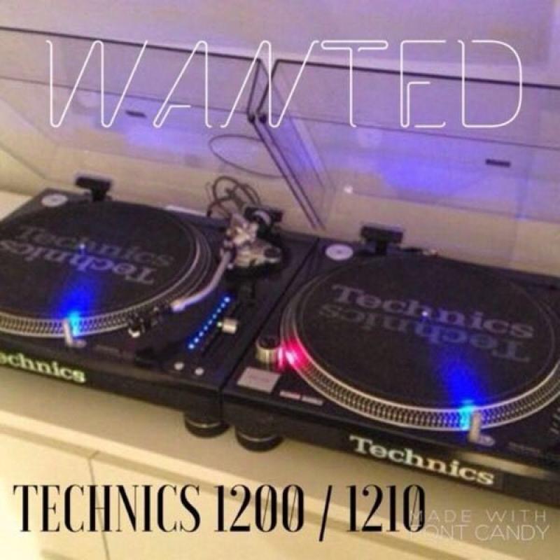 WANTED TECHNICS 1200 1210 ALL MODELS IN ANY CONDITION