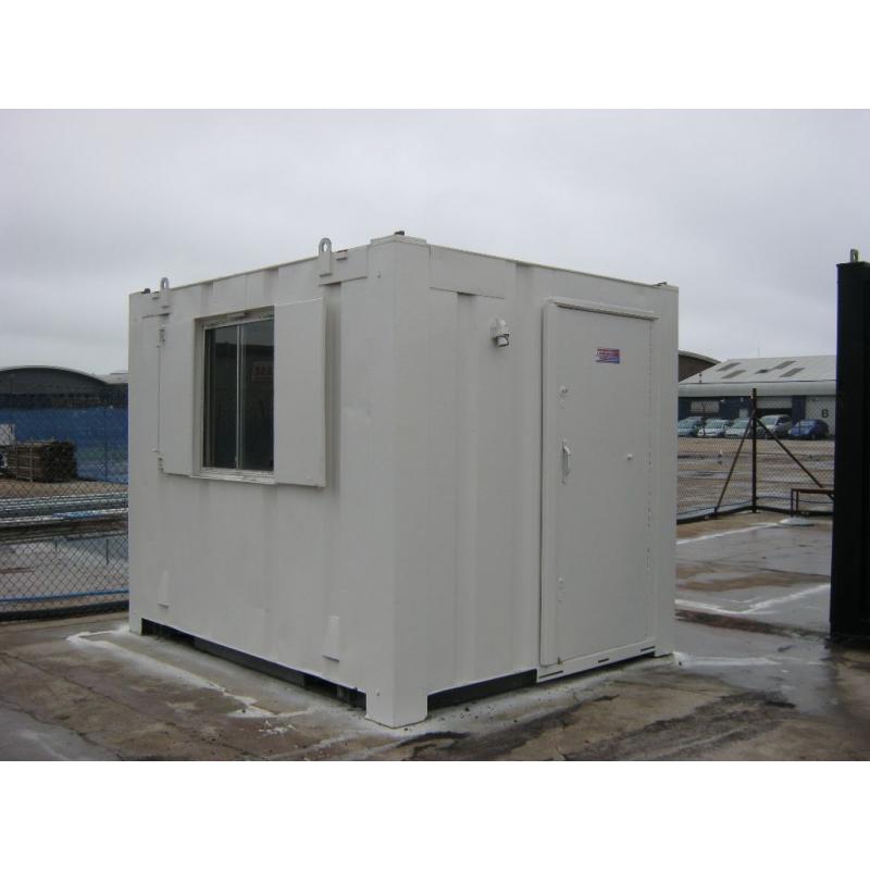10ft x 8ft Anti Vandal Portable Cabin Siite Security Office +IN STOCK READY FOR SITE + STORE SHED