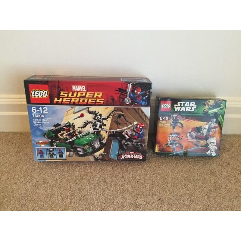 Marvel and Star Wars lego