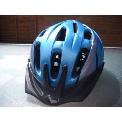 Two cycling helmets