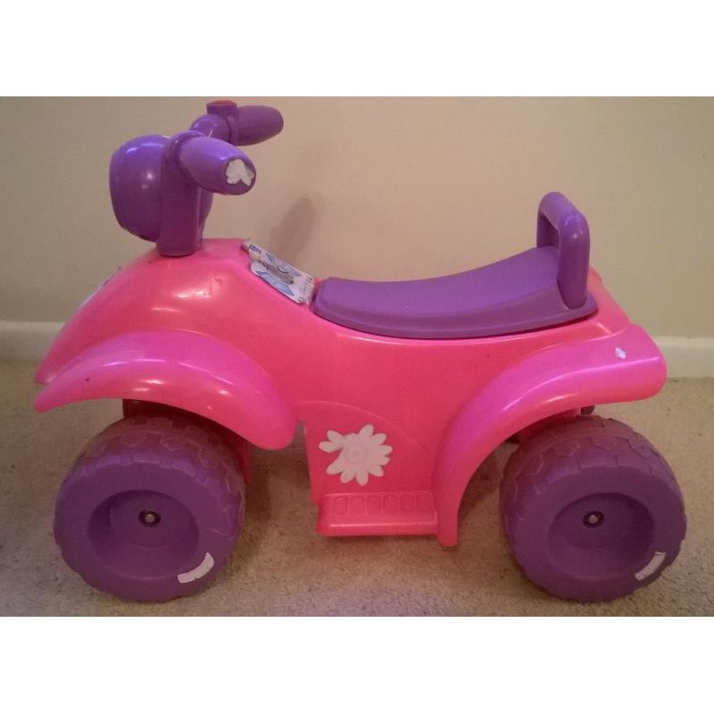 Miss Princess Ride on mini quad bike : Pink/Purple