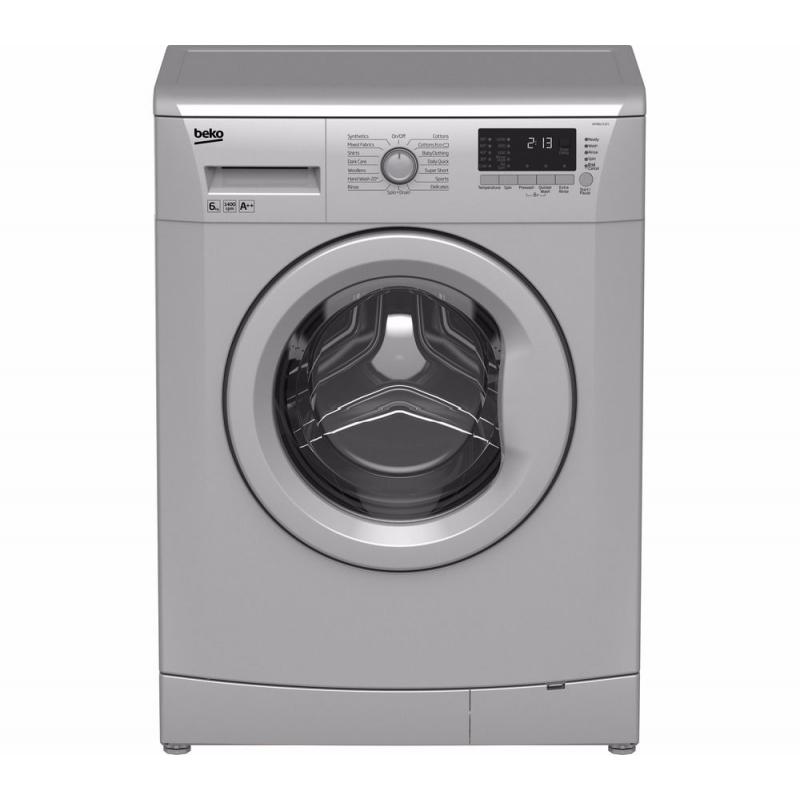 Beko WMB61432S || Slimline Washing Machine || Silver || 6kg Capacity For Sale