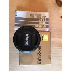 Nikon 50mm f1.8 Lens Boxed