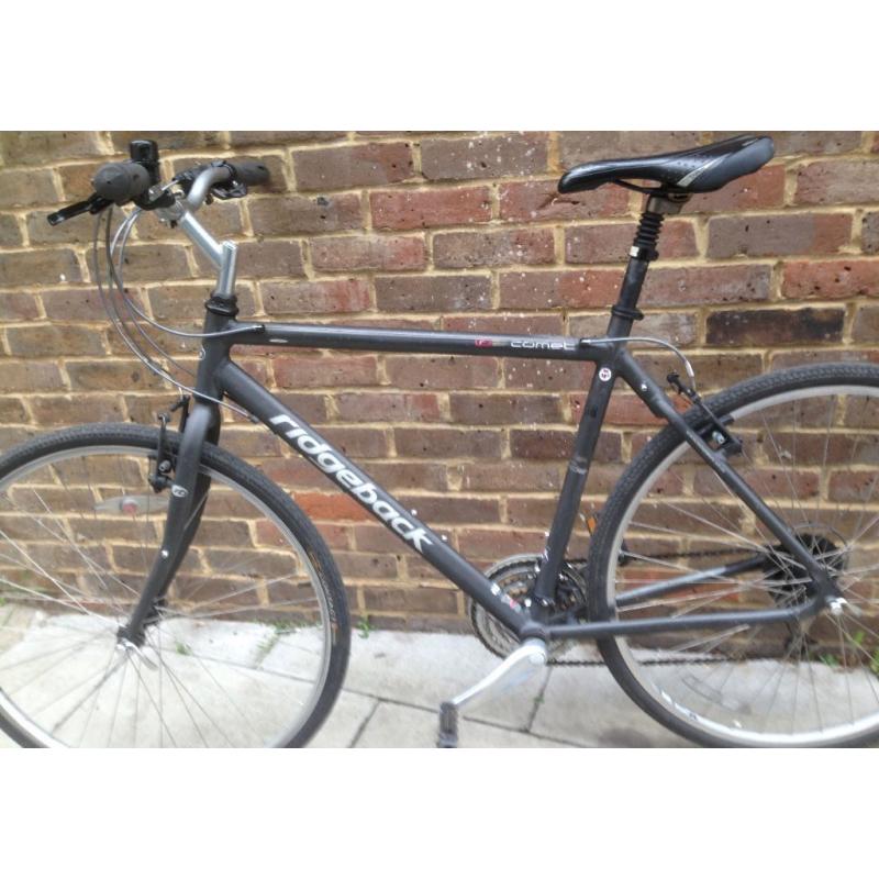 19 inch Ridgeback Comet lightweight Aluminium bicycle Hybrid bike Commuter Town bicycle