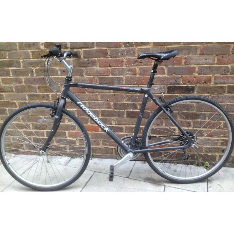 19 inch Ridgeback Comet lightweight Aluminium bicycle Hybrid bike Commuter Town bicycle