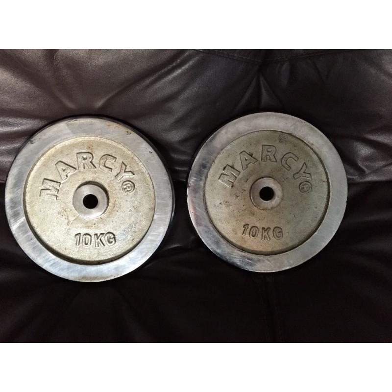 2x10kg Marcy weight plates