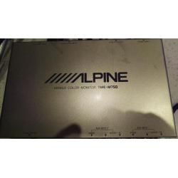 Alpine TME M750 mobile colour monitors including leather headrests.
