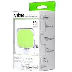 Brand New Sealed [Apple MFI Certified] Vibe Mains Charger Plug with Lightning USB