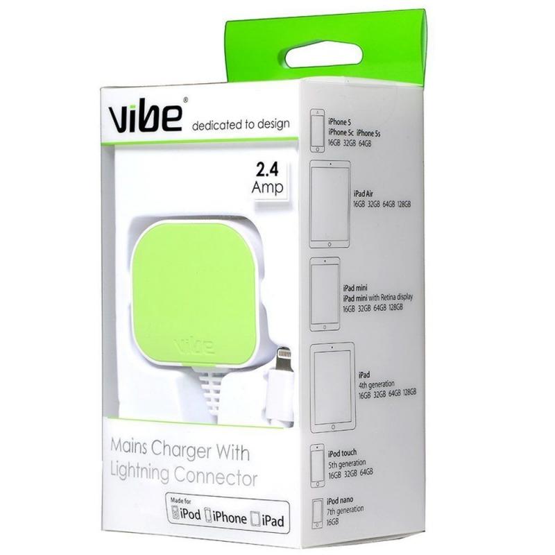 Brand New Sealed [Apple MFI Certified] Vibe Mains Charger Plug with Lightning USB