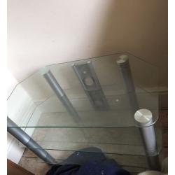 Glass tv stand FREE
