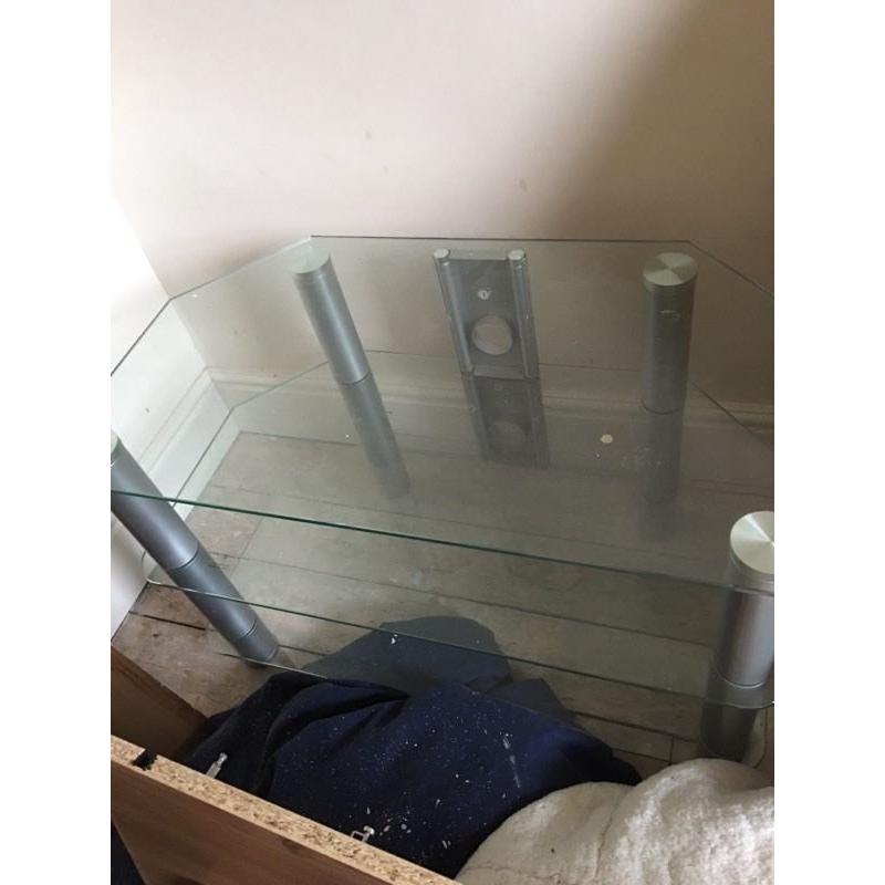 Glass tv stand FREE