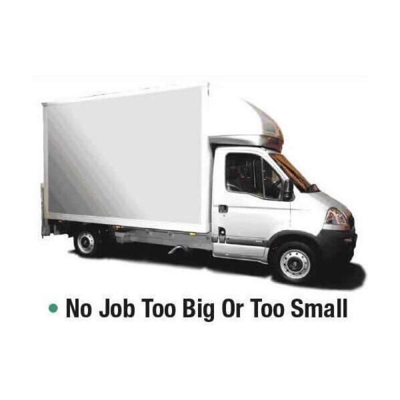 NATIONWIDE MOVERS MAN AND VAN HIRE HOUSE MOVING REMOVAL DUMPING LUTON VAN WITH TAILGATE DELIVERY