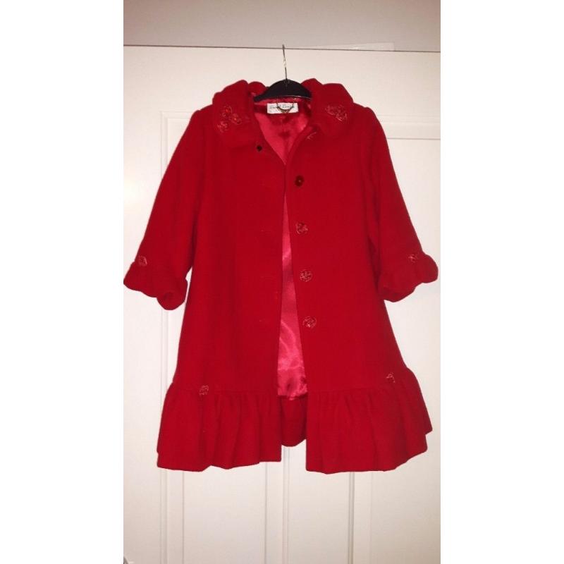Sarah louise wool coat with hat