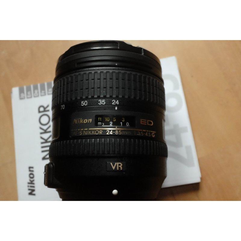 Nikon 24-85mm 3.5-4.5 VR-VERSION!!!! lens (36-128mm on DX)
