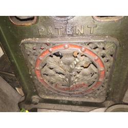 OLD BIG CAST IRON MANGLE PATENT NO 68 THE SCOT THISTLE