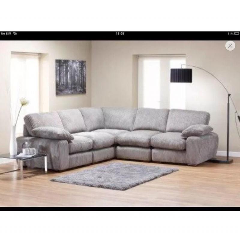 5pcs modular sofa corner fabric mink colour sofas