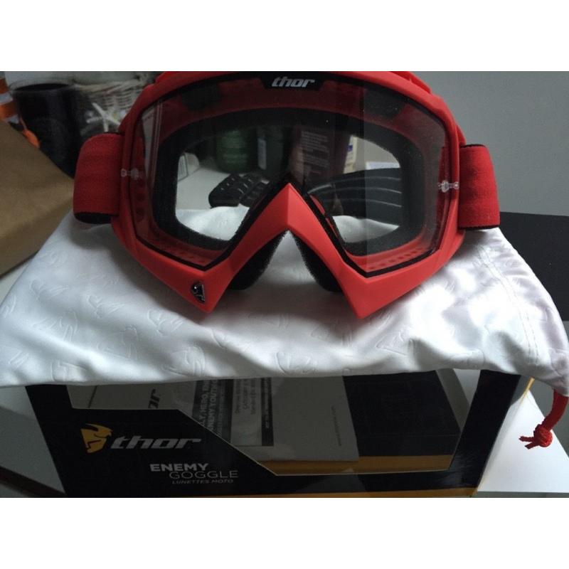 Motocross Helmet & Goggles for Sale