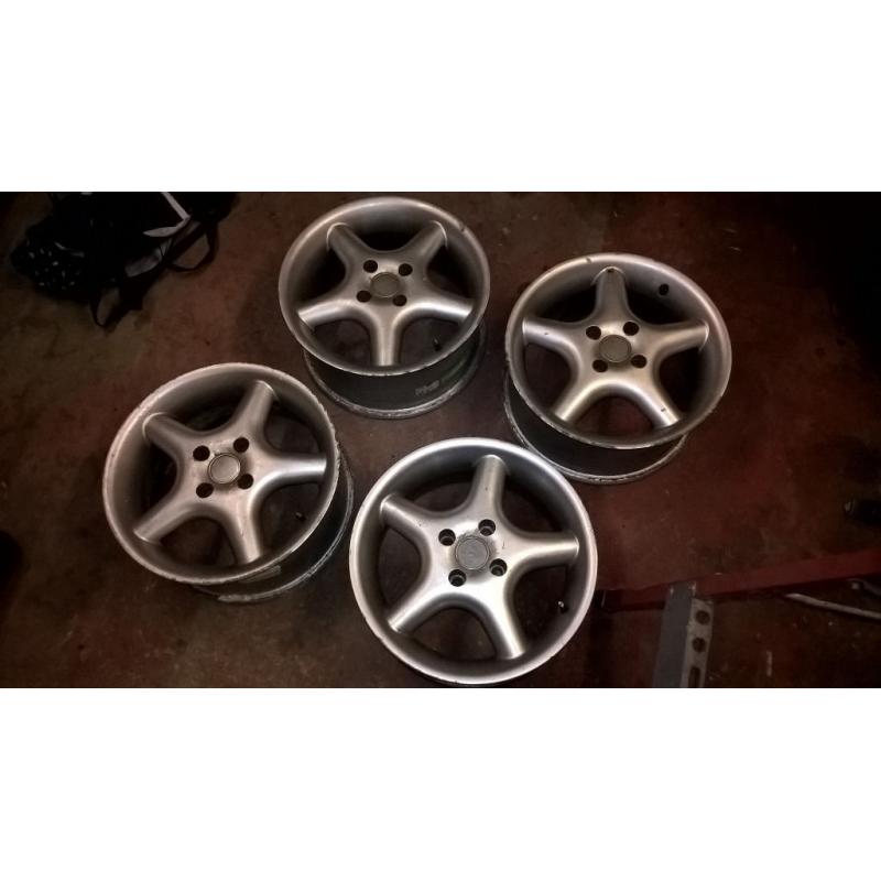 15" alloy wheels 4x100 VW, Golf, Corsa, Polo, BMW