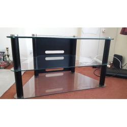 Glass 3 tier TV corner unit