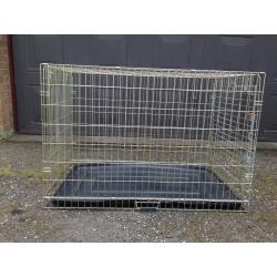 Dog cage for labrador-size dog, Rosewood brand, 106 x 70 x 30cm, folds flat for storage & carrying,