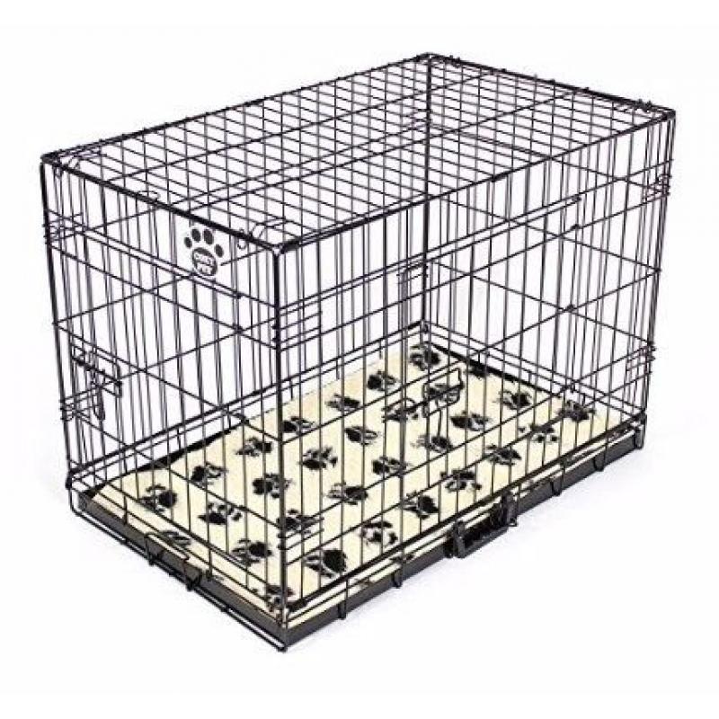 Cozy Pet Dog Cage 30" Black With Tailored Vet Bedding