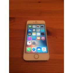 White/ gold iPhone 5s (Vodafone, free delivery, more phones available)