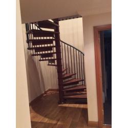 Solid oak spiral staircase for sale