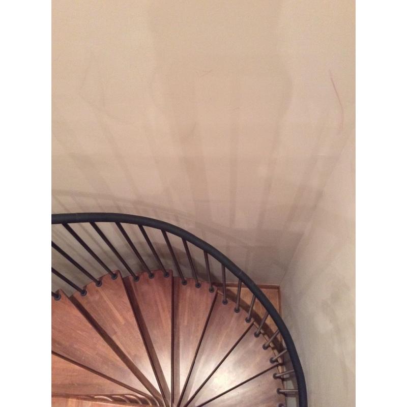 Solid oak spiral staircase for sale