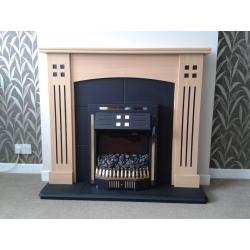 Rennie McIntosh Style electric fire and surround