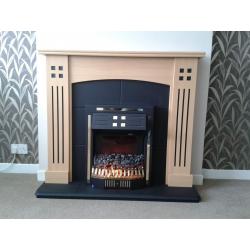 Rennie McIntosh Style electric fire and surround