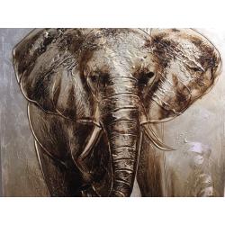 Textured Elephant Canvas