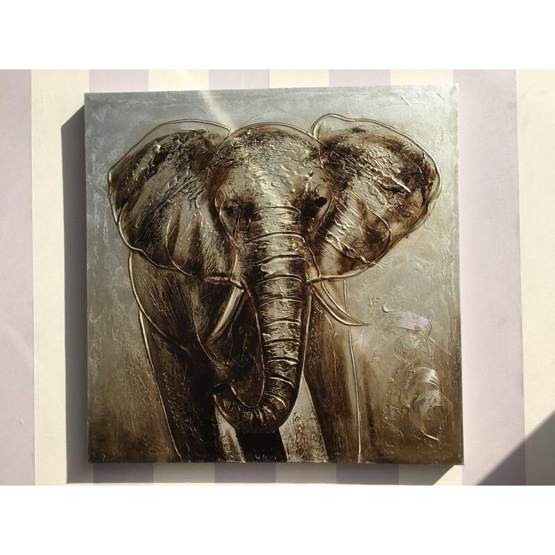 Textured Elephant Canvas