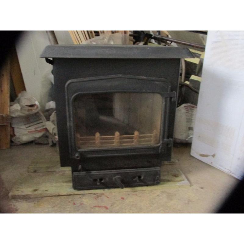 WOODWARM FIREVIEW 9kW MULTI FUEL STOVE DOMESTIC-STAINLESSTEEL-BACK-BOILER MANY NEW PARTS