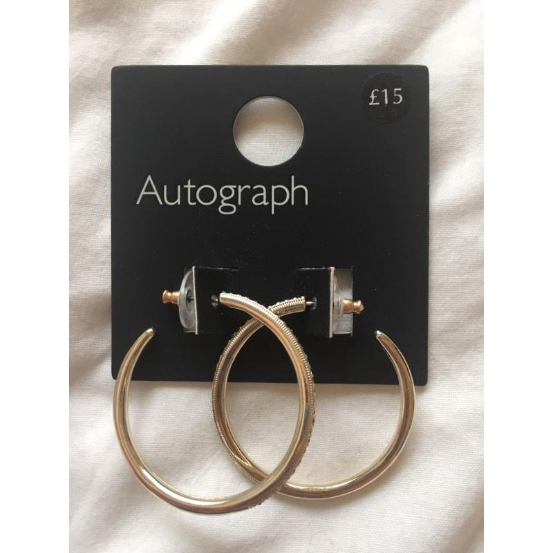 M&S Autograph Gold plated Earrings