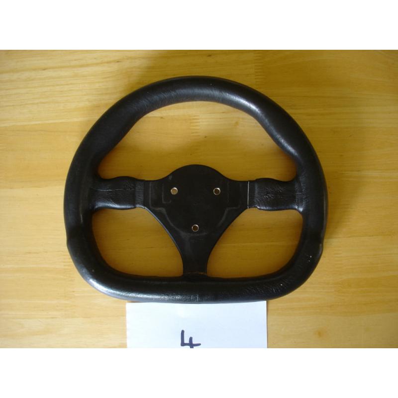 Momo Flat Bottom Leather Steering Wheel