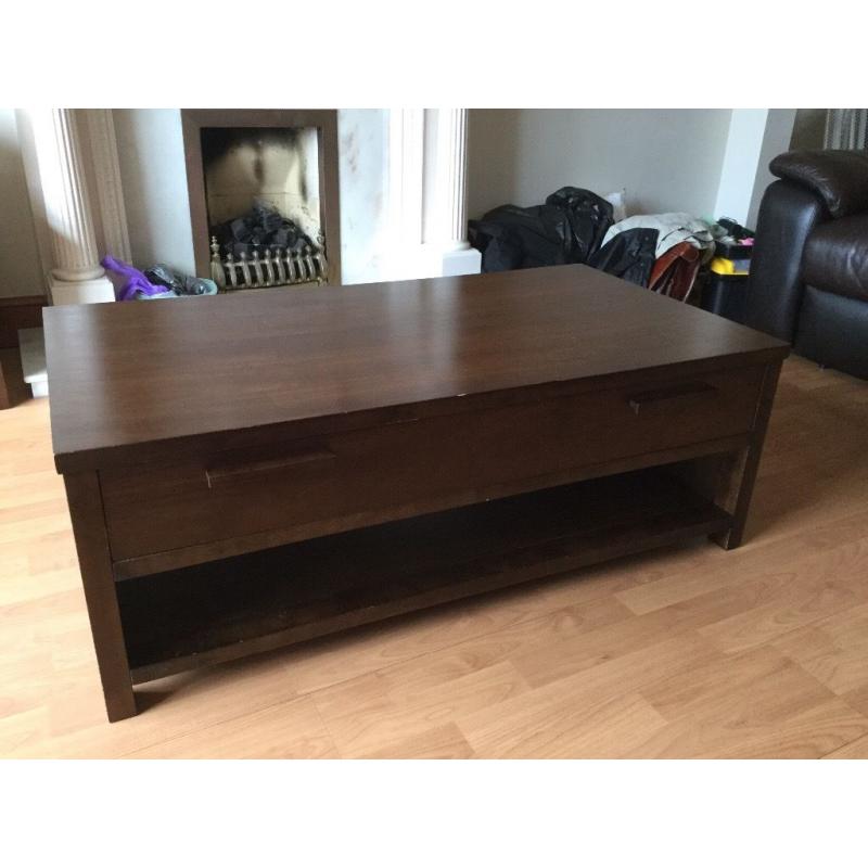 Coffee table, brown