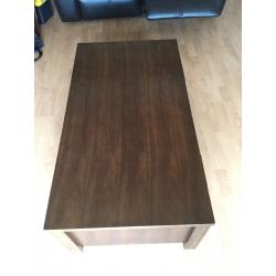 Coffee table, brown