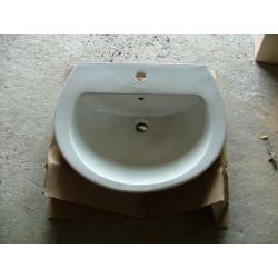 two basins semi ped without taps or wastes