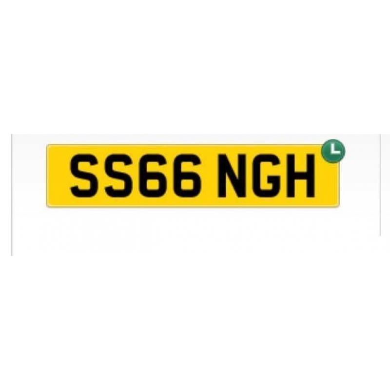 SS66NGH Number plate Singh