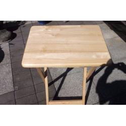 Small wood folding table ideal for caravan or picnic