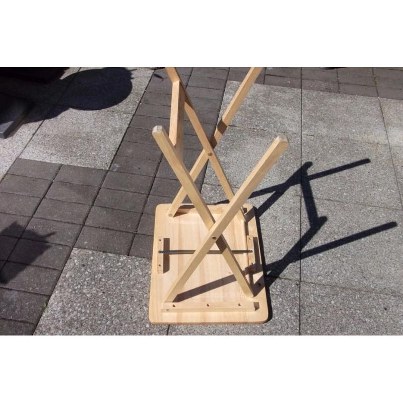 Small wood folding table ideal for caravan or picnic