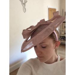 Pale pink bow fascinator - Suzanne Bettley