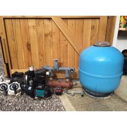 Swimming pool cover & filter pump equipment