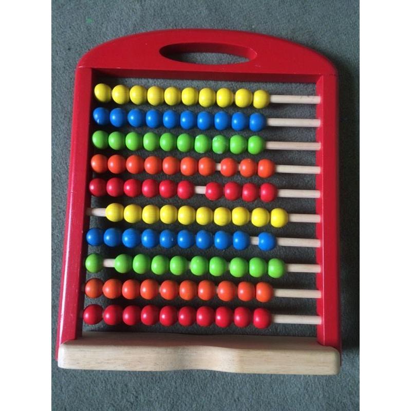 Wooden counting beads