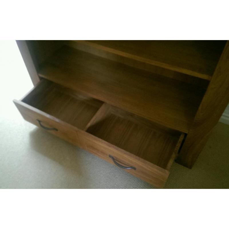 Wooden shelf & drawer unit