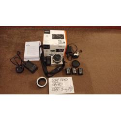 SONY A6000 MIRRORLESS CAMERA WITH 16-50MM LENS - FULLY BOXED WITH LOTS OF EXTRAS