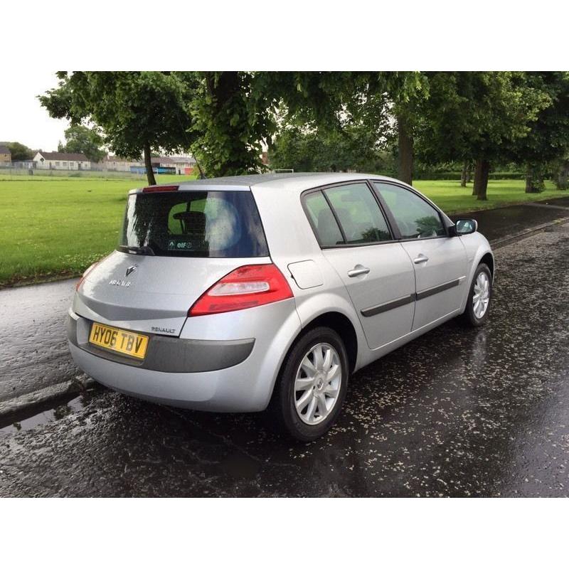 2006 RENAULT MEGANE 1.6 DYNAMIQUE WITH 1 YEARS MOT