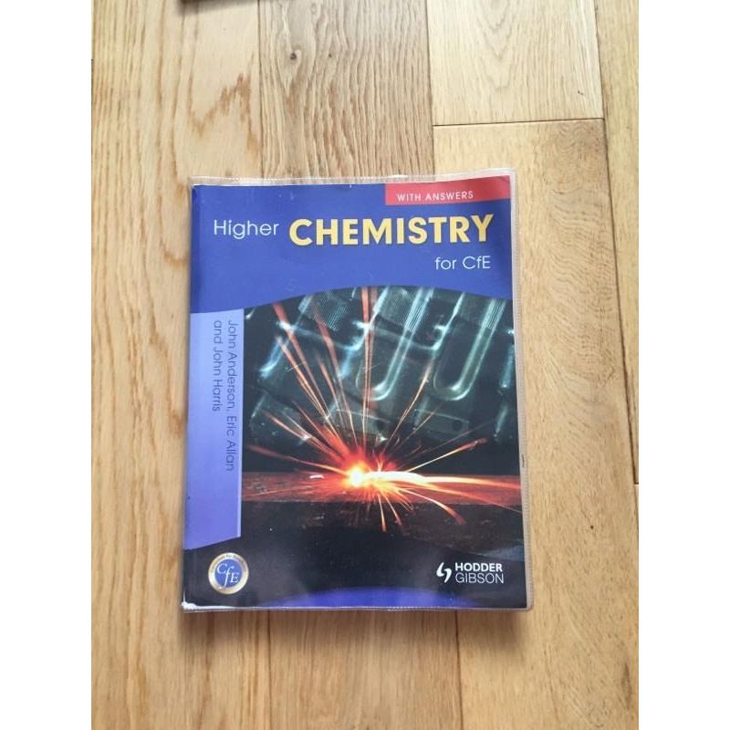 Higher chemistry for CfE textbook
