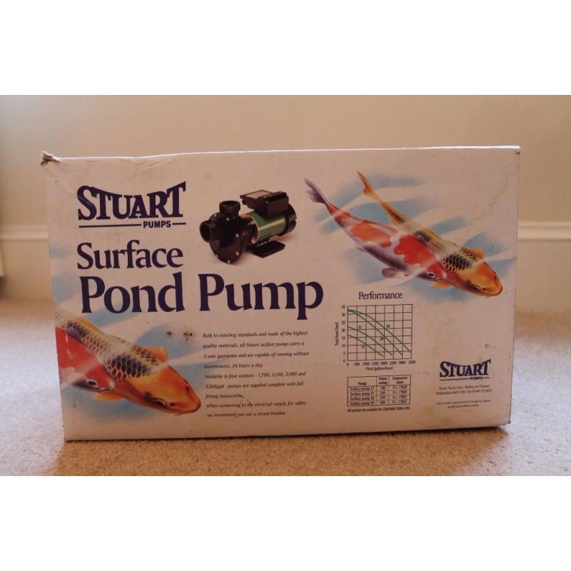 Stuart Turner Pond 17 Surface Koi Pond Pump, New